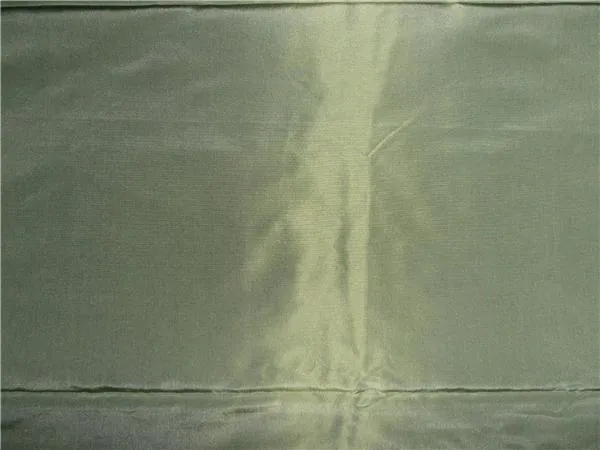 100% PURE SILK TAFFETA FABRIC PALE DUSTY GREEN 54&quot;wide   TAF197[1]/TAF306[1]