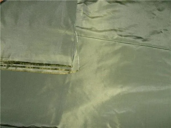 100% PURE SILK TAFFETA FABRIC PALE DUSTY GREEN 54&quot;wide   TAF197[1]/TAF306[1]