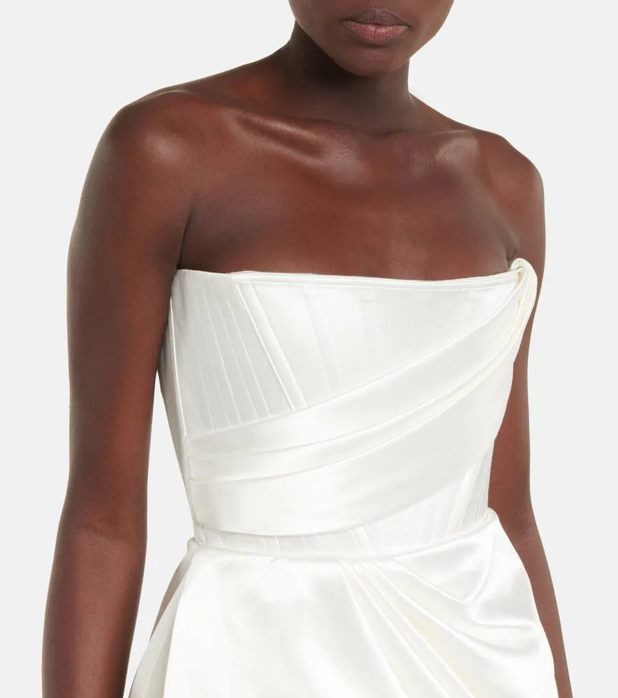 Alex Perry Bridal Blair satin minidress
