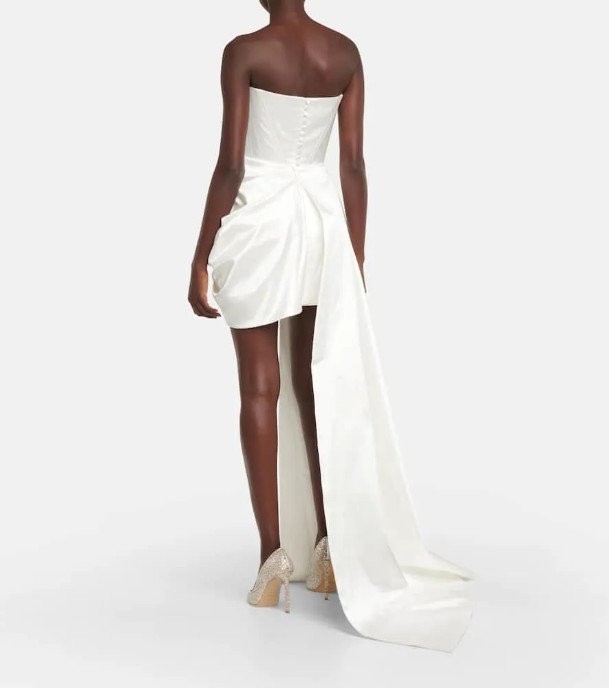 Alex Perry Bridal Blair satin minidress