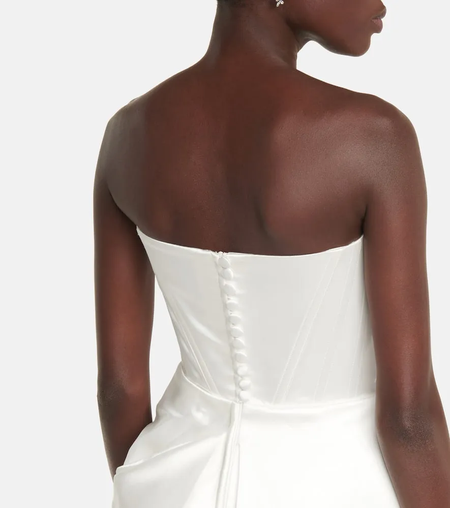 Alex Perry Bridal Blair satin minidress