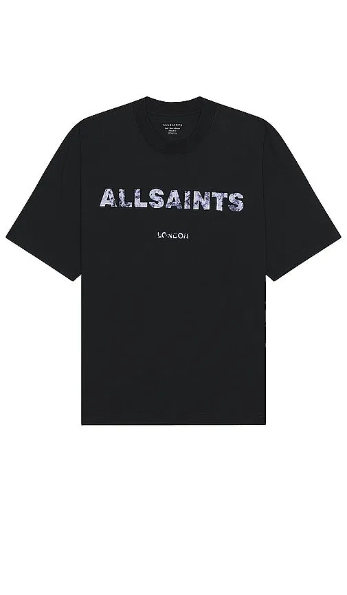 ALLSAINTS Flocker Tee in Black