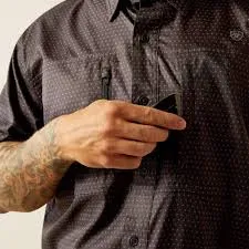 Ariat Mens VentTEK Classic Fit Shirt Black