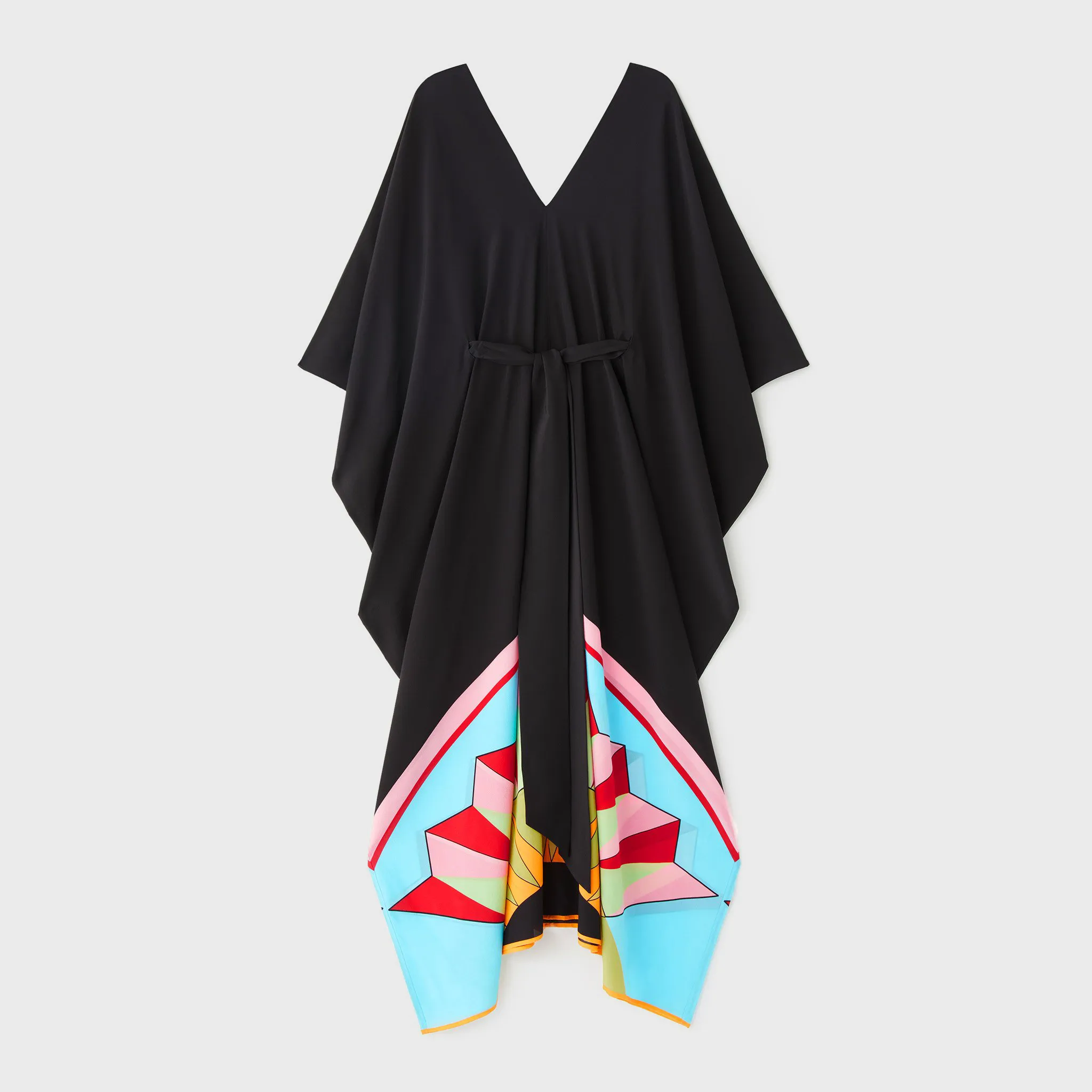 Black Chelsea Georgette Designer For Women's Kaftan