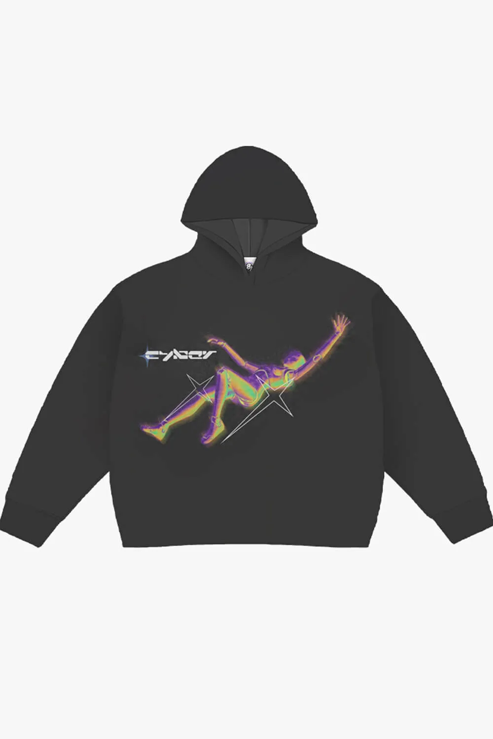 Cyber Falling Futuristic Y2K Hoodie