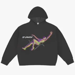 Cyber Falling Futuristic Y2K Hoodie