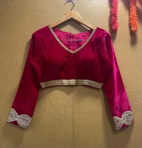 Designer Velvet Blouse