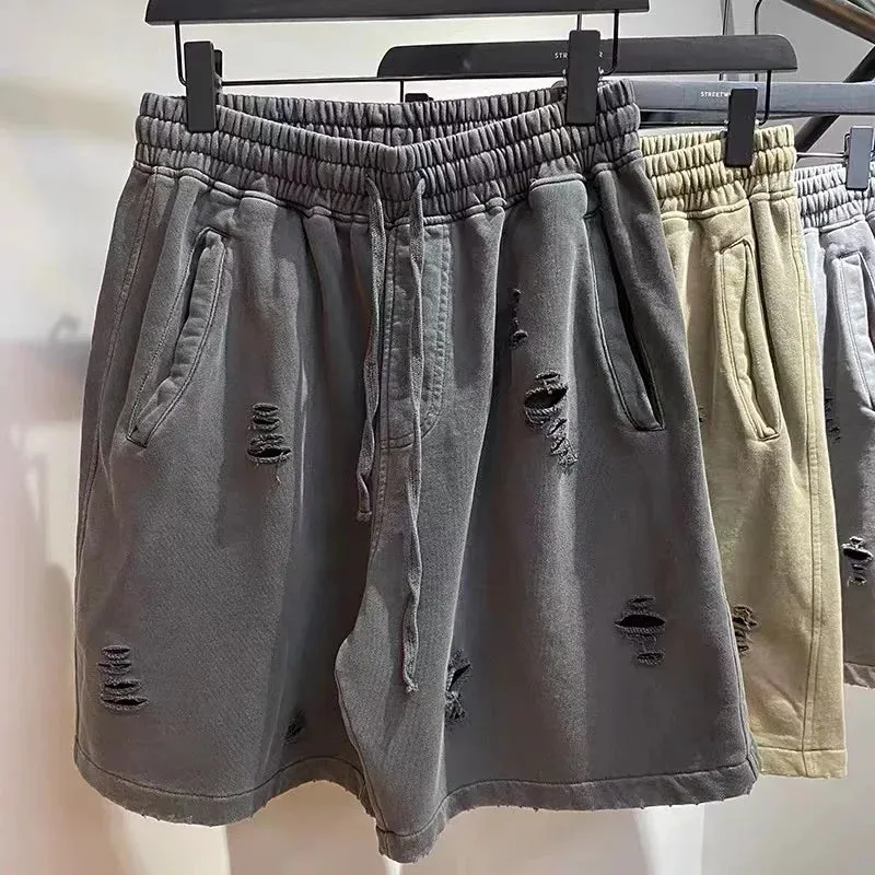 Distressed shorts