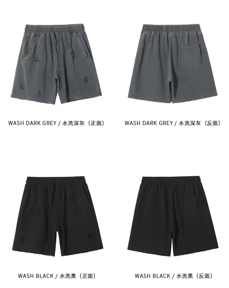 Distressed shorts