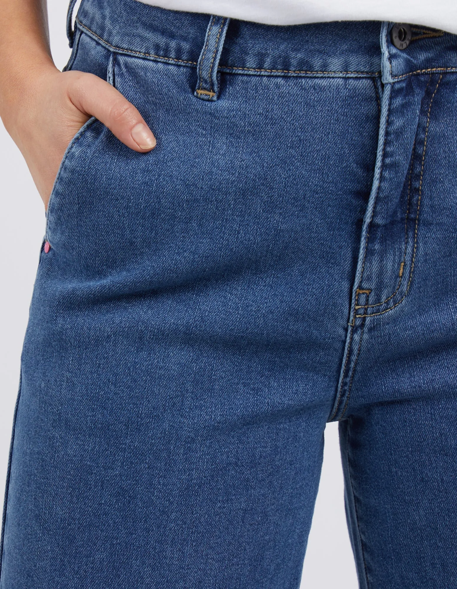 ELM Izzy Wide Leg Jean | Dark Blue Wash