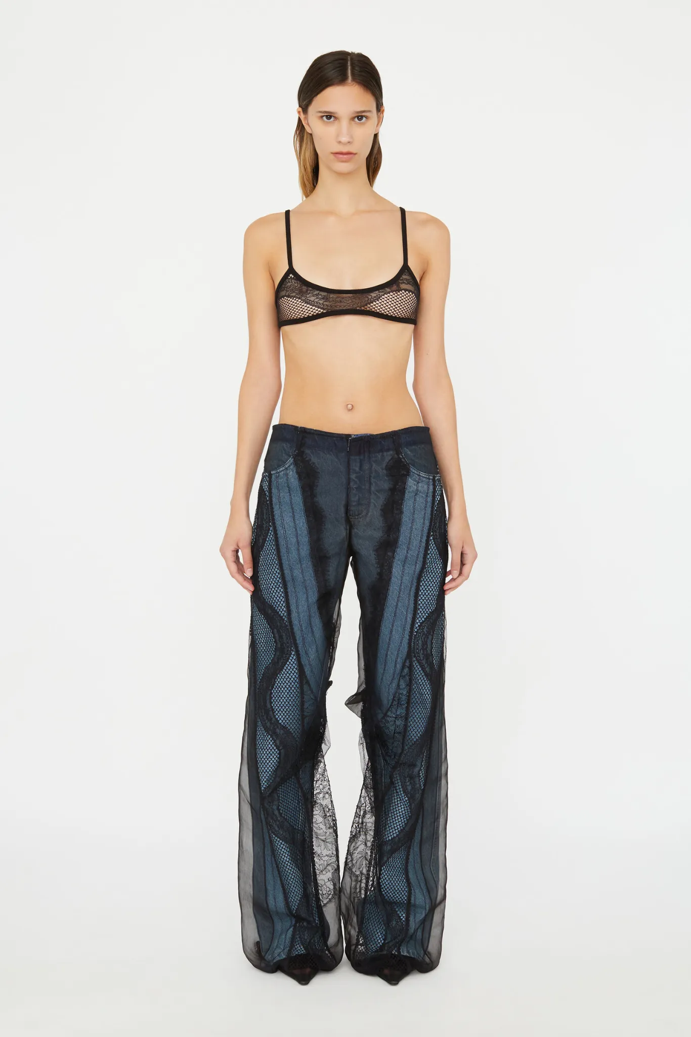 Encased Lace Denim