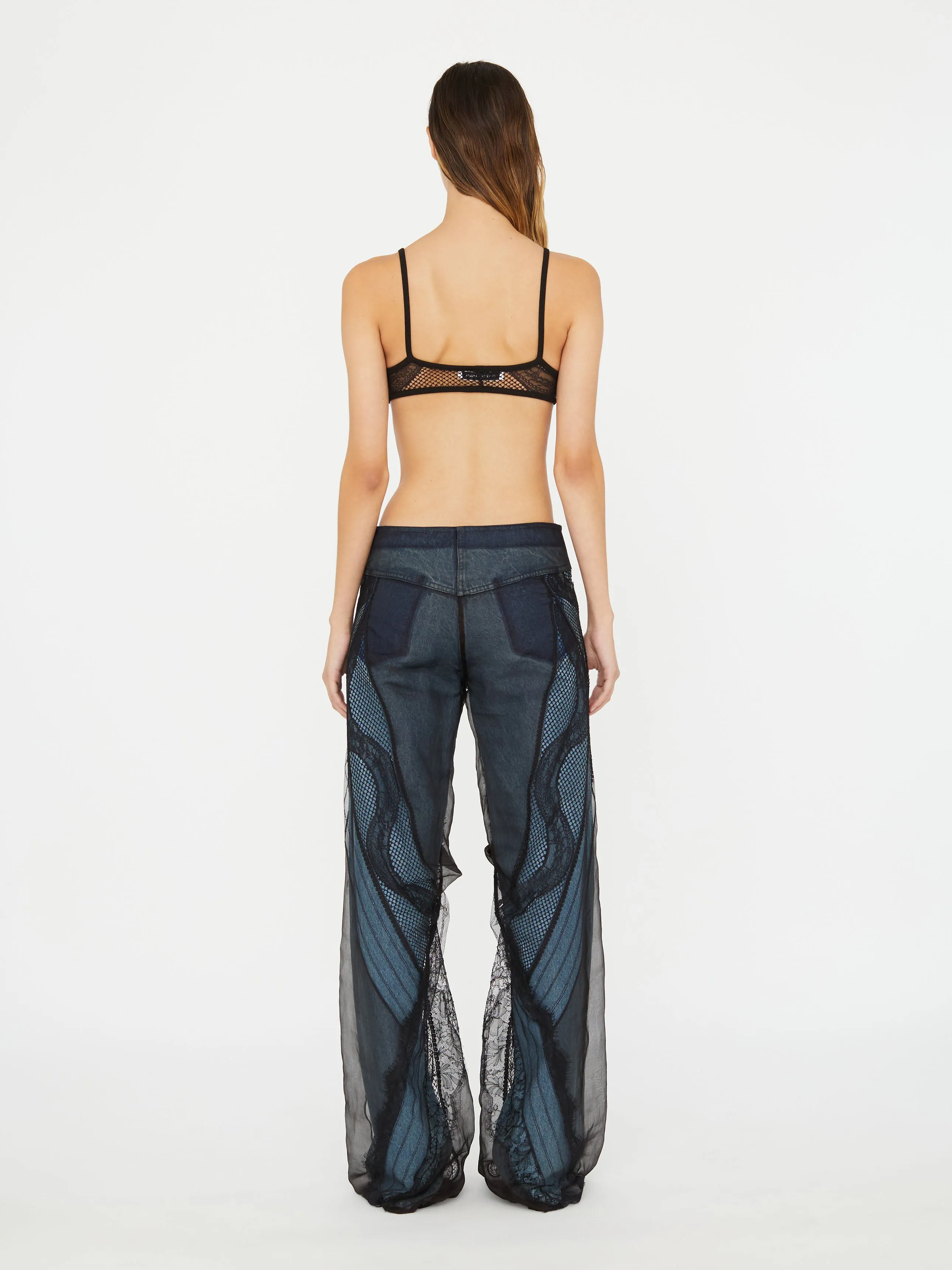 Encased Lace Denim
