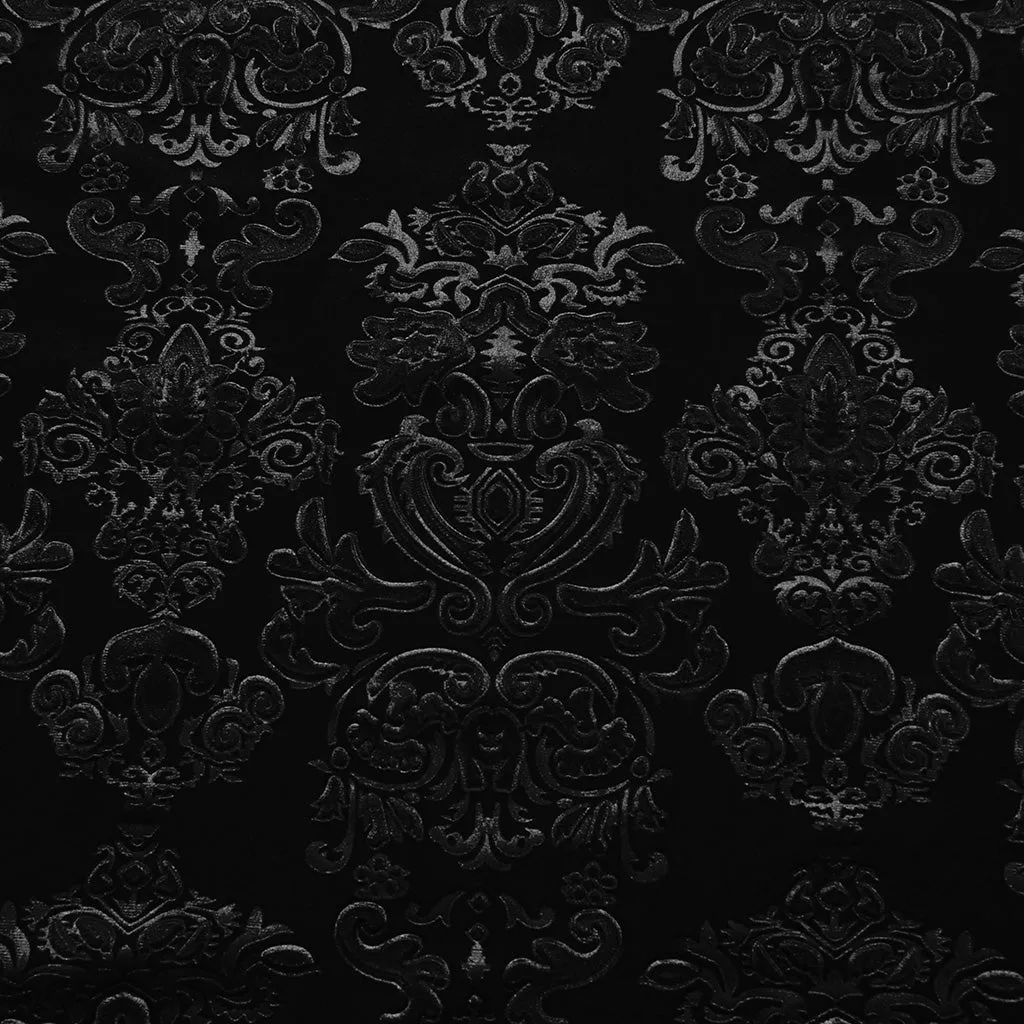 Goth Embossed Velvet Men Shirt WY-1541CCM