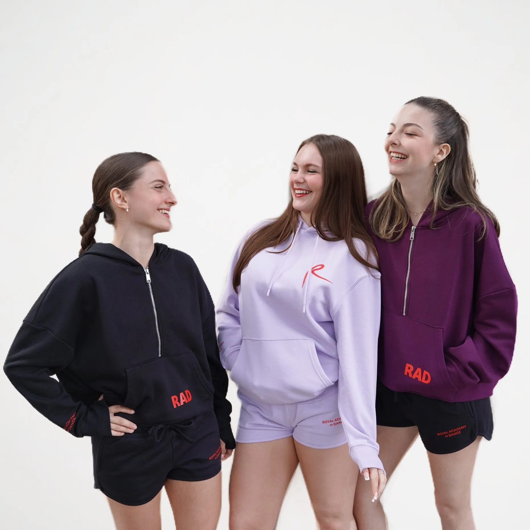 RAD Cropped Hoodie Mulberry