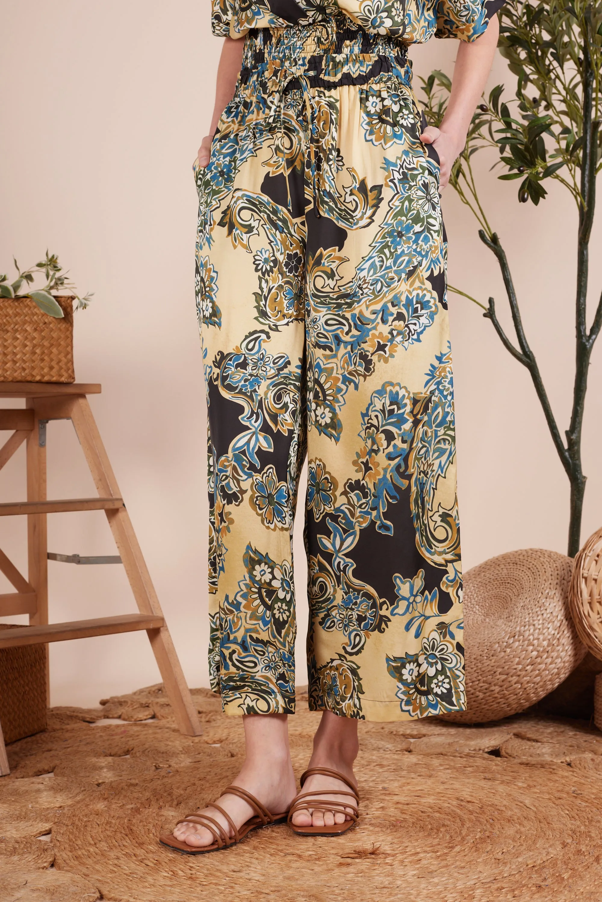 SAMANTHA WIDE LEG PANTS
