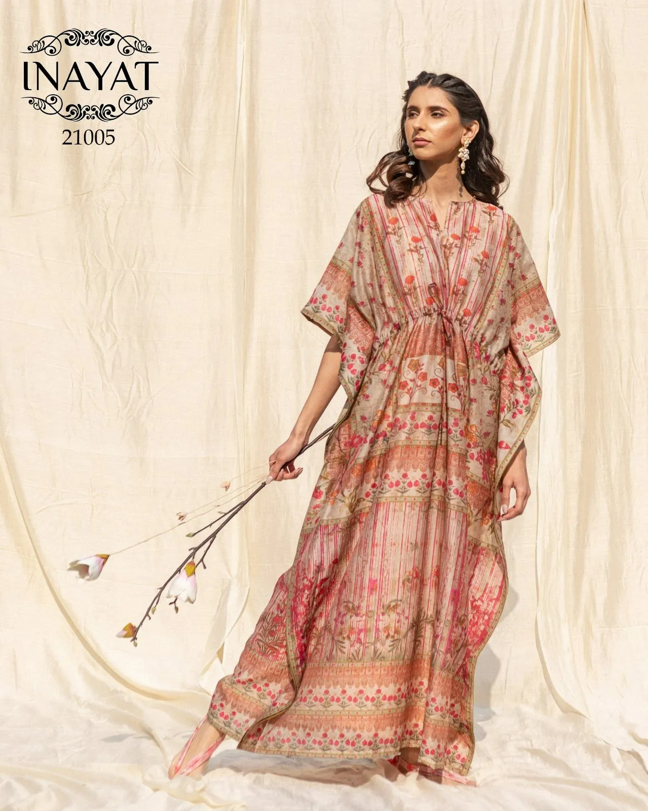 Stylish Designer Soft Silk Kaftaan Inayat 21005