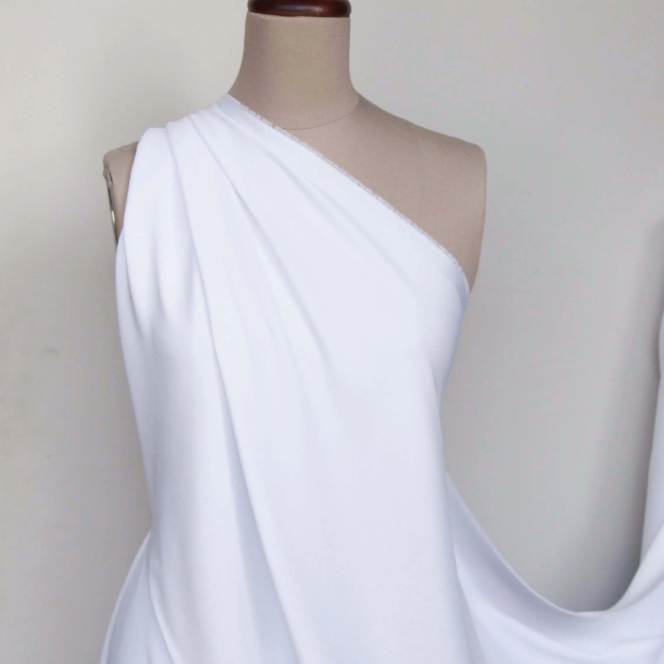 Vanity White - Stretch Satin