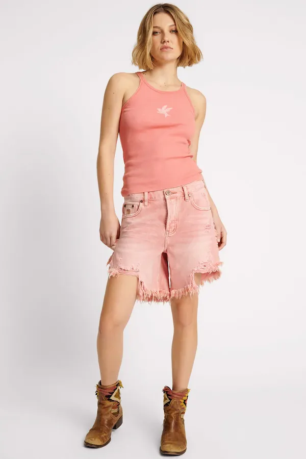 VINTAGE RED FRANKIES LONG LENGTH SHORT