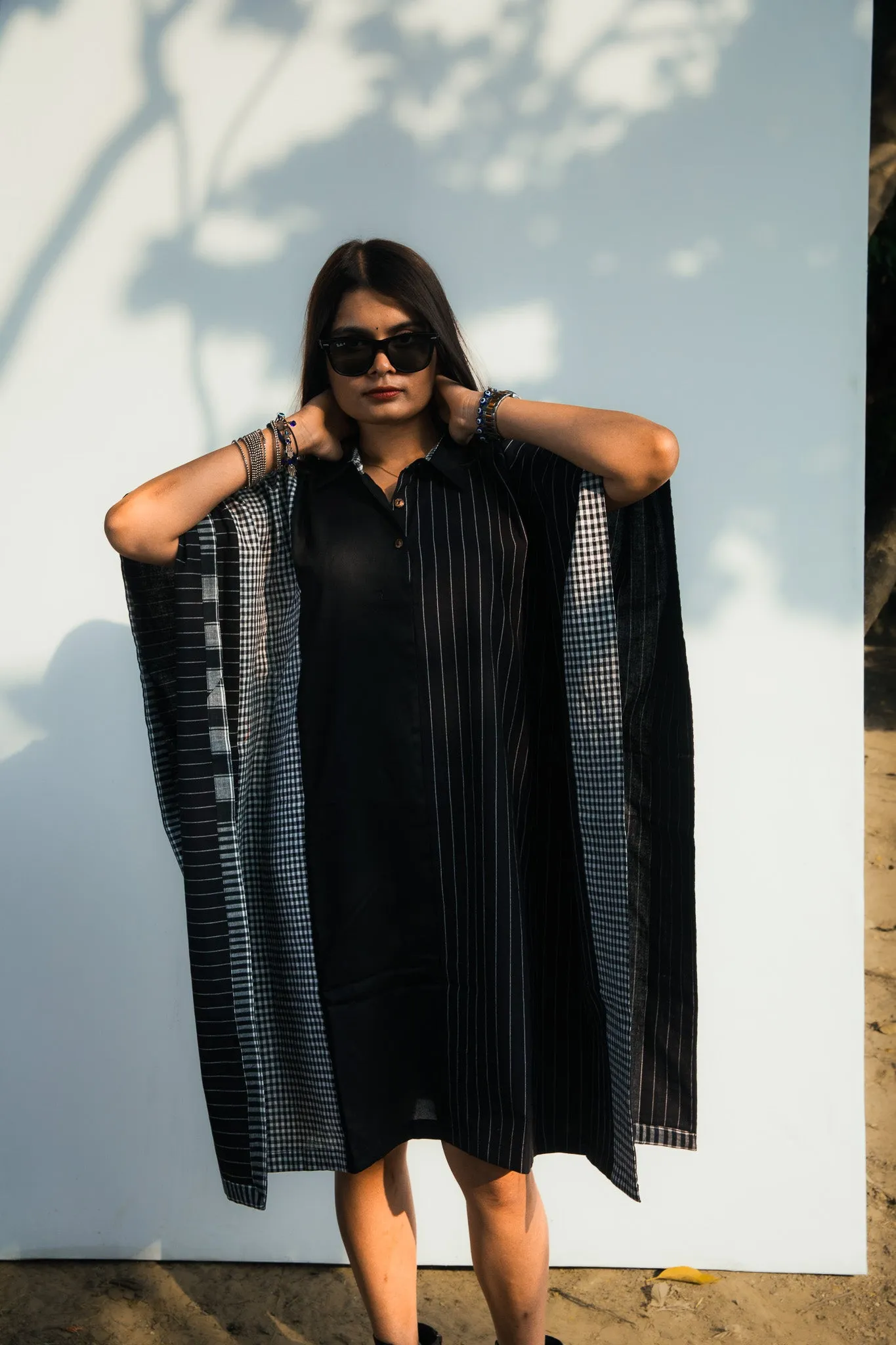 Wingspan Kaftan - Black